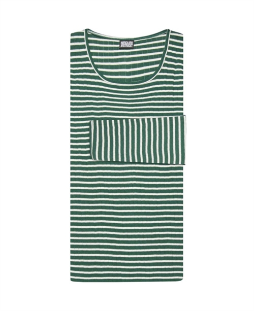 NØRGAARD PAA STRØGET NPS REGULAR STRIPES BOTTLE GREEN/ECRU